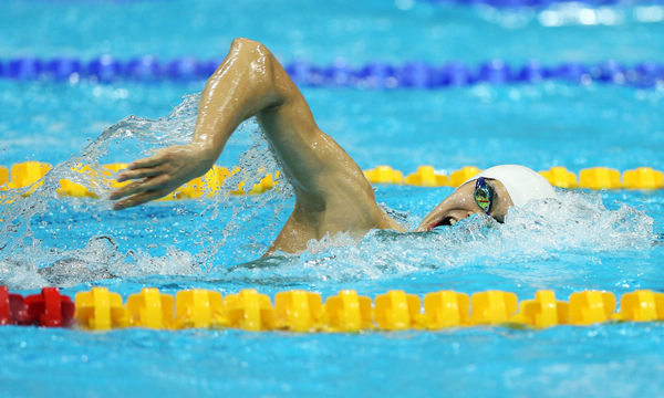 Sun Yang of China wins men's 400m freestyle gold