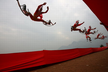 Kongfu kids practise for National Day celebrations