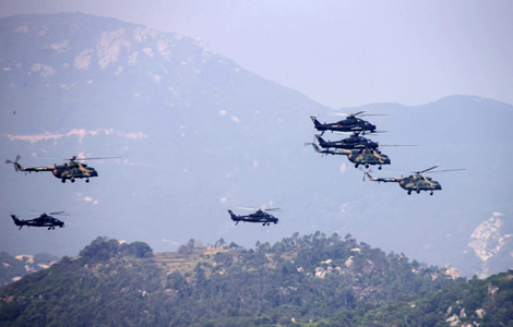 Military drill in East China