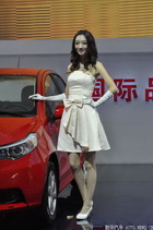 Show models at the Guangzhou auto show