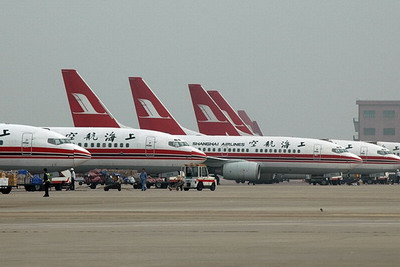 Shanghai Air soars on bailout reports