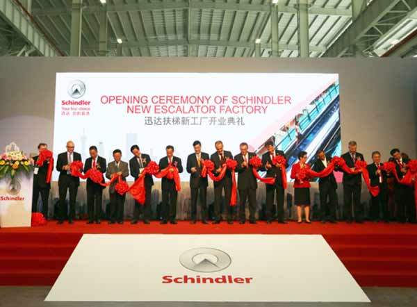 Schindler new escalator factory takes customer service to higher level