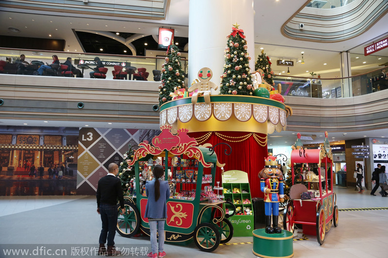 Shopping malls get in festive mood