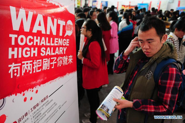 Job fairs for fresh graduates held around China