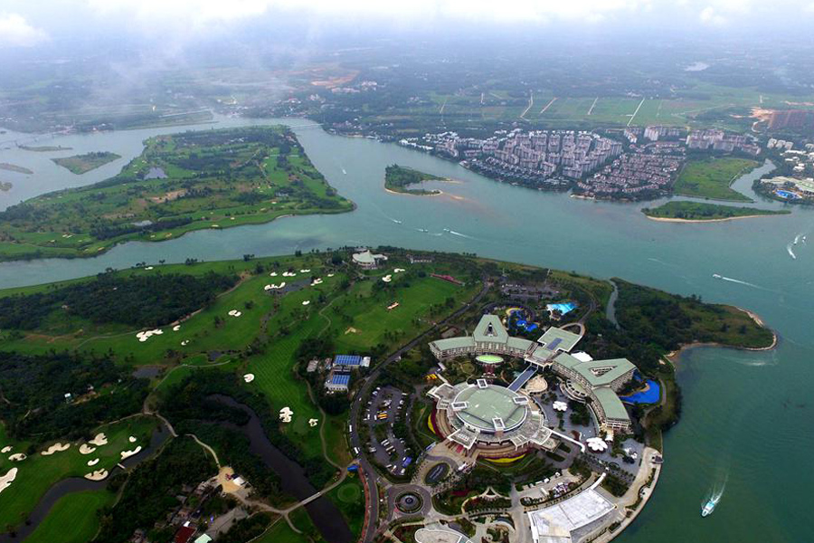 Aerial shots of Boao's breathtaking scenery