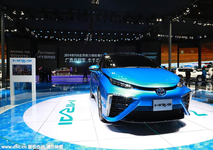 New-energy cars power up Shanghai auto show