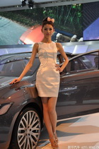 Show models at the Guangzhou auto show