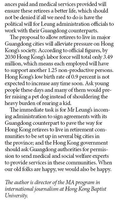 Guangdong can help solve our aging-population problem