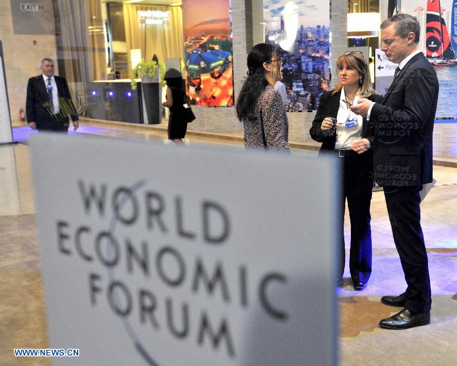 Preparation work at Summer Davos forum