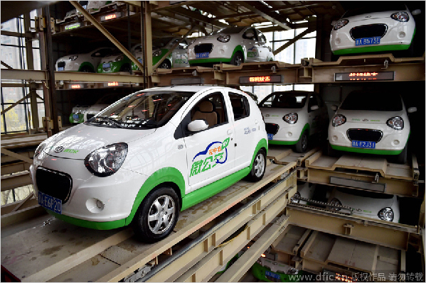 Electrical rental cars become popular in Hangzhou