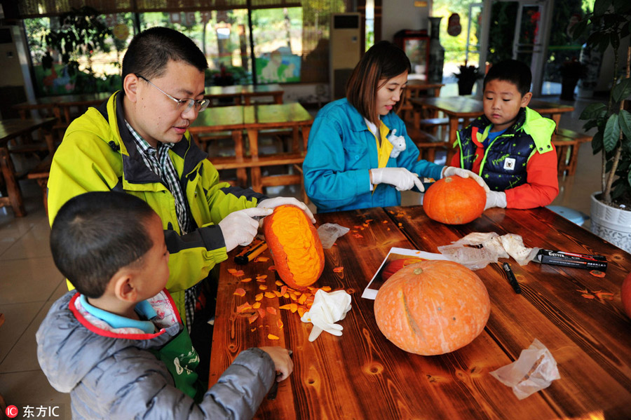 Halloween treats for animals at the zoo