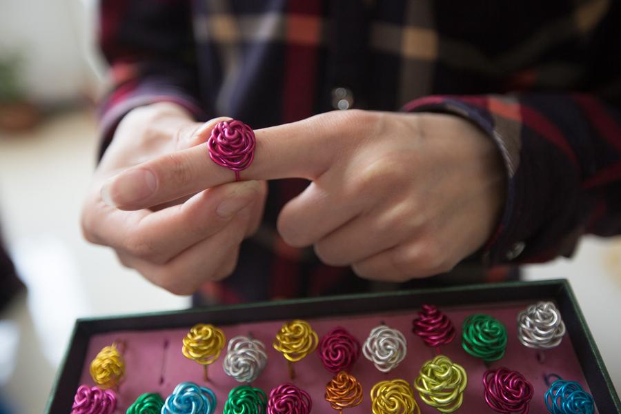 Weaving a colorful life