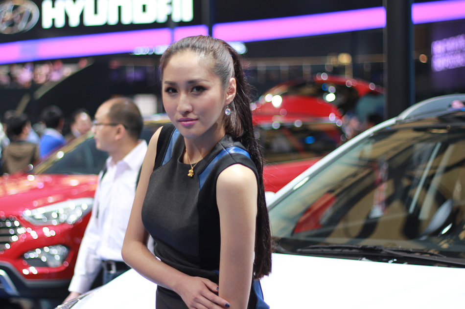 Models shine at Hyundai's new car launch