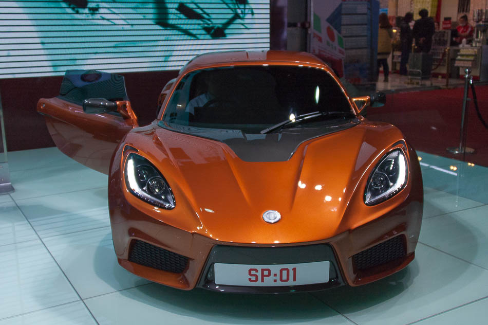 Detroit Electric SP:01 at Shanghai auto show 2013