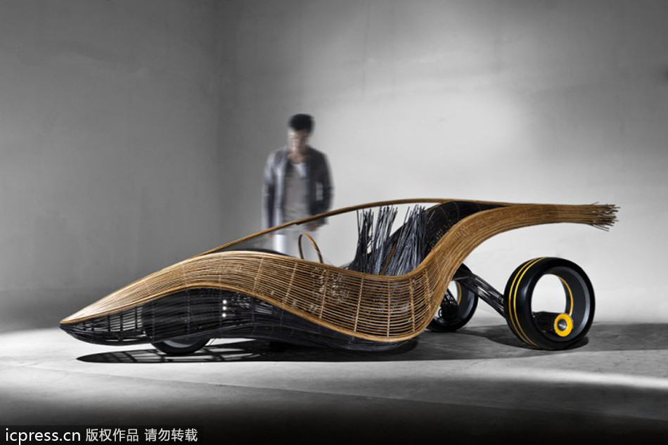 Bamboo concept car combats waste