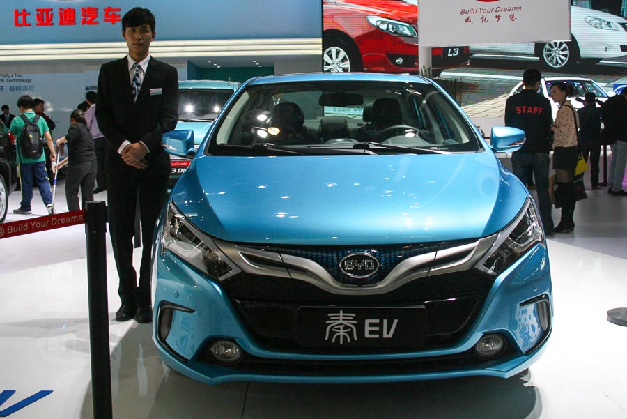 Green cars at Auto China 2014