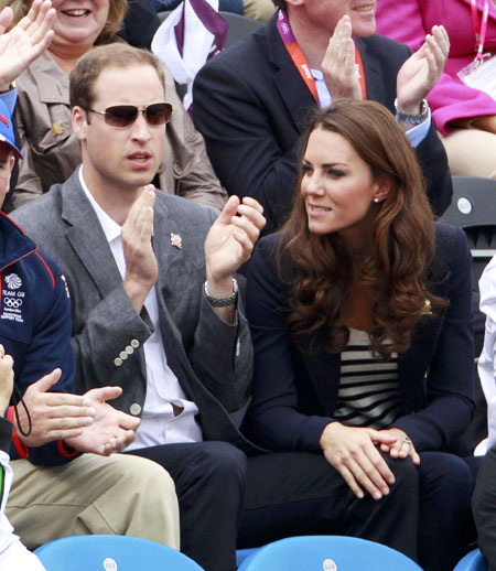 Prince William and Kate cheer at Olympics