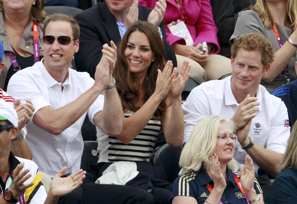 Prince William and Kate cheer at Olympics