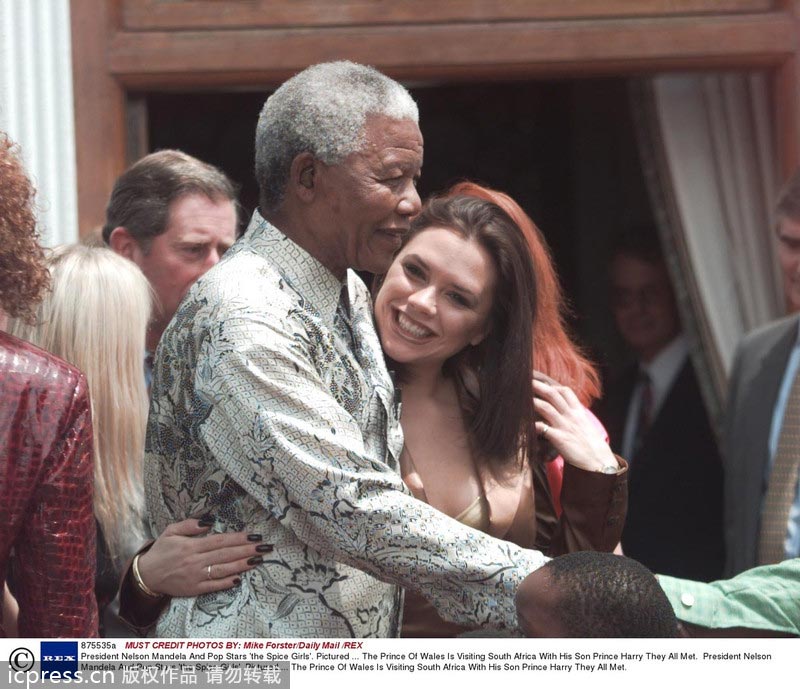 Nelson Mandela and his friends in showbiz