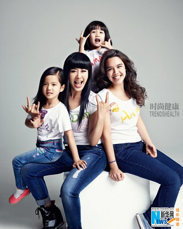 Christy Chung and her daughters