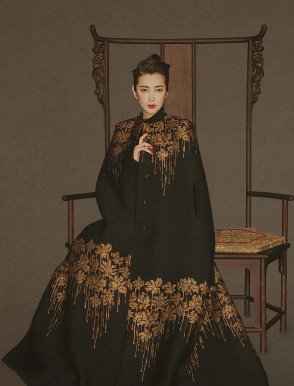 Li Bingbing poses for L'Officiel magazine