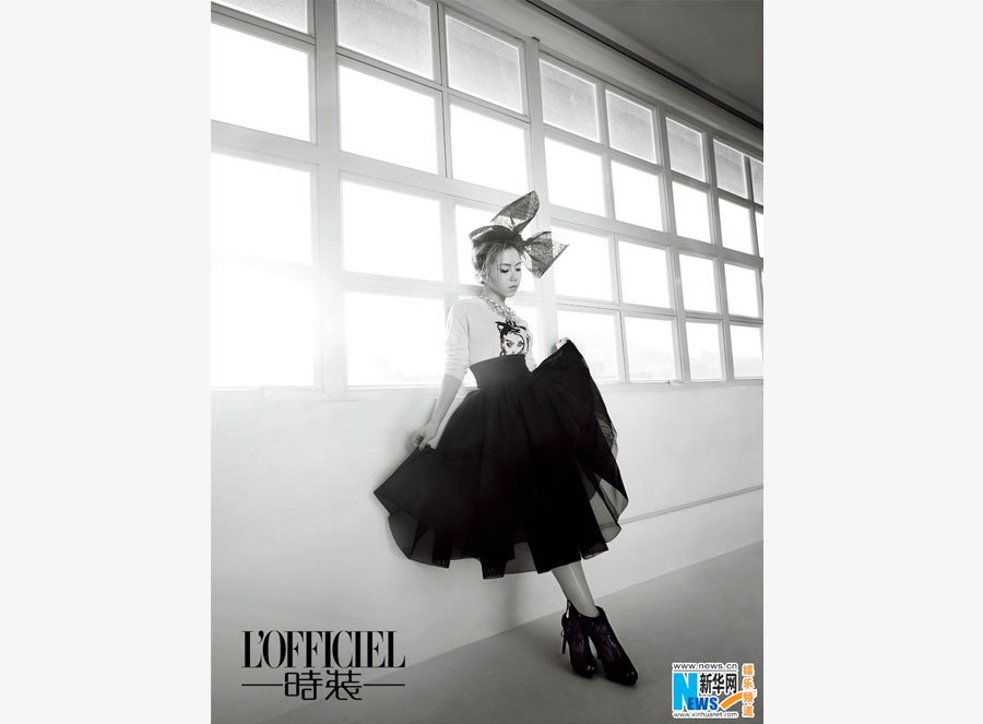 Singer G.E.M. poses for L’OFFICIEL magazine