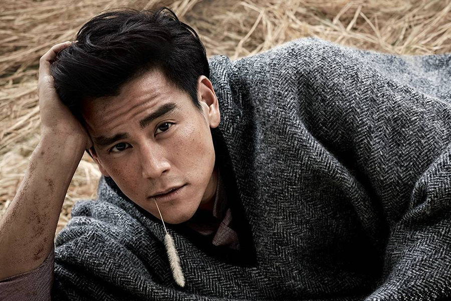 Eddie Peng poses photos for 'L'Officiel Hommes' magazine