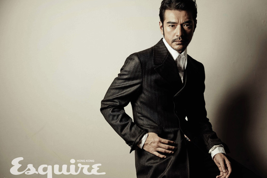 Actor Takeshi Kaneshiro poses for fashion photos