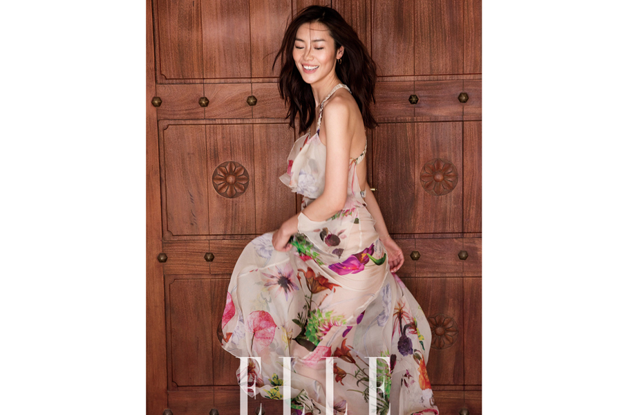 Chinese model Liu Wen poses for fashion magazine