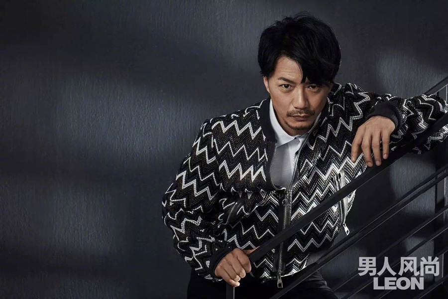 Actor Duan Yihong poses for fashion magazine