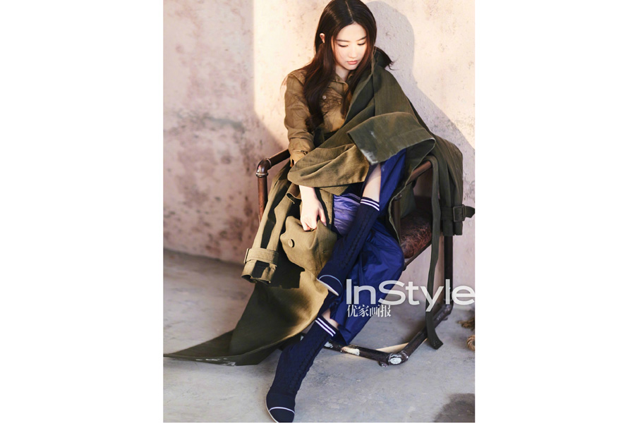 Fashion icon Liu Yifei poses for fashion magazine