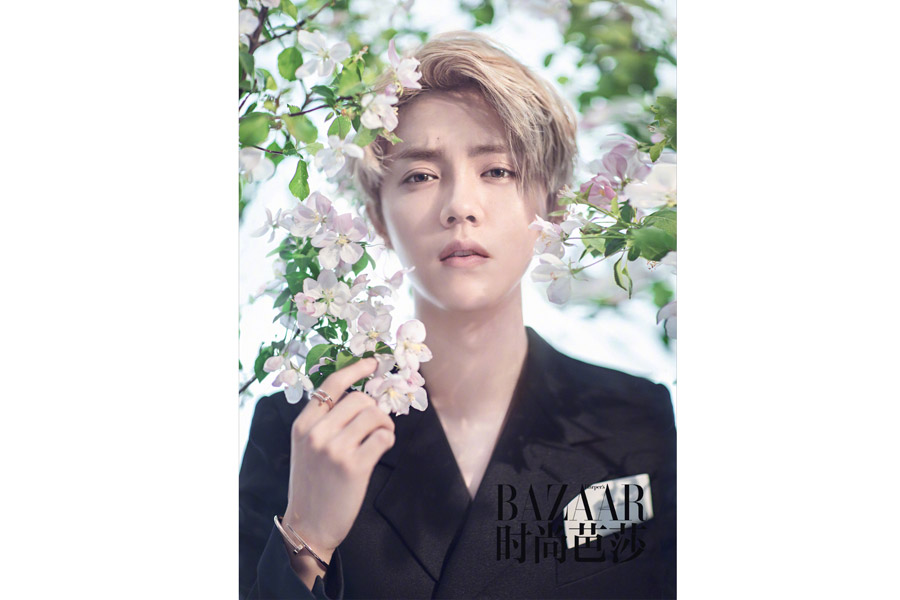 Actor-singer Lu Han poses for the fashion magazine