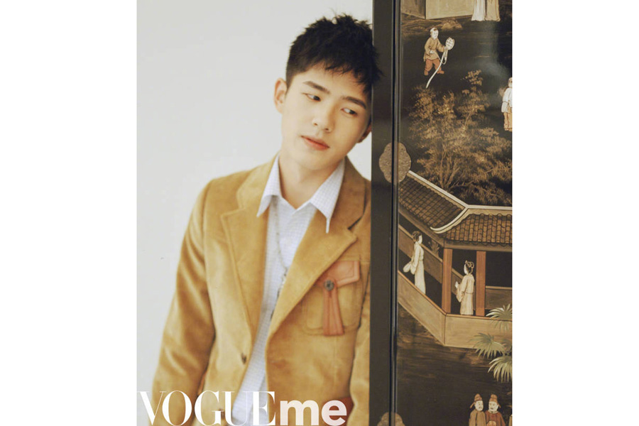 Actor Liu Haoran poses for the fashion magazine