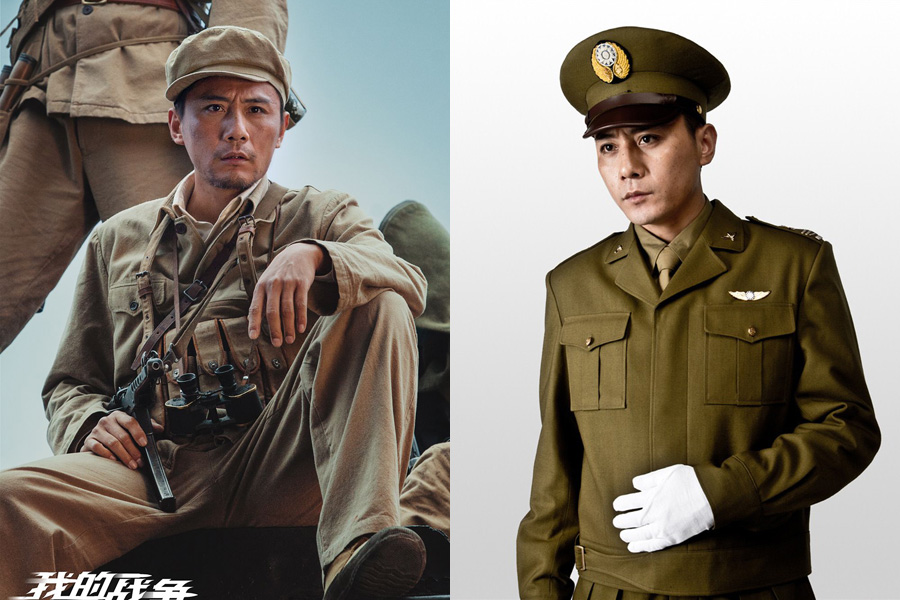 Chinese celebrities in military uniform