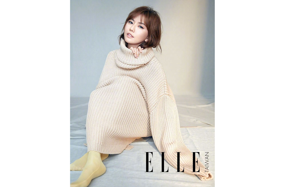 Singer Stefanie Sun poses for fashion magazine