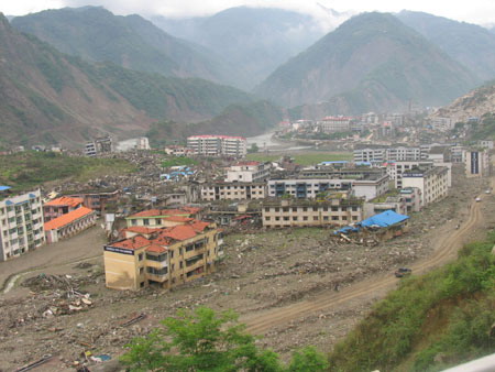 Beichuan's ruins left by Wenchuan Earthquake