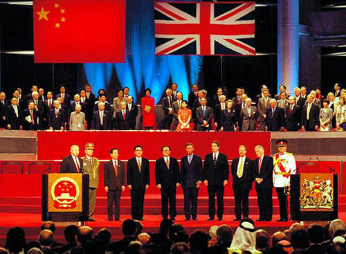 Hong Kong Handover Ceremony in 1997