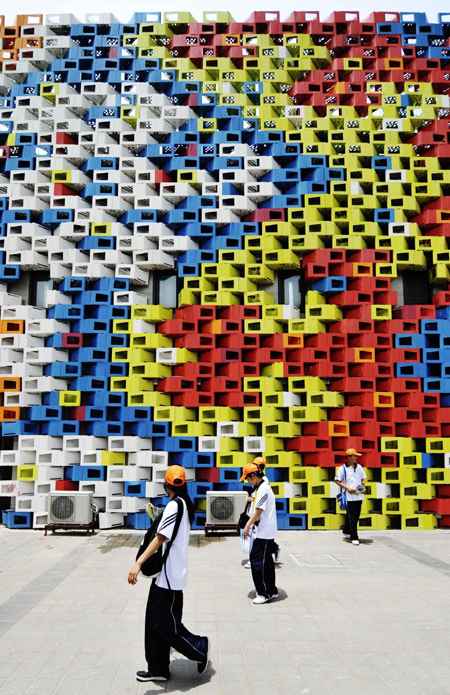 Uniquely-designed windows decorate Expo pavilions