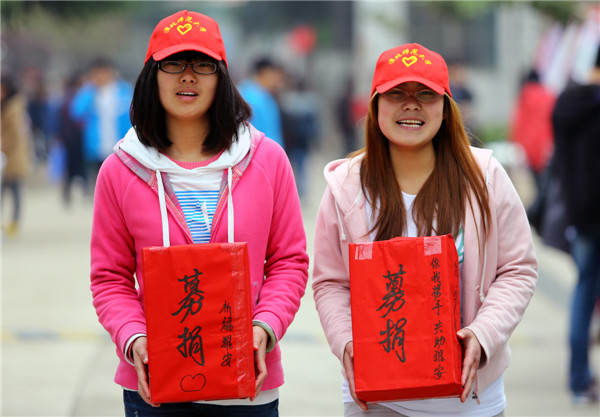 Caring volunteers who helped those in need