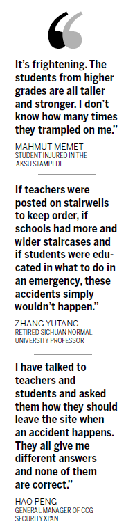 Schools 'need safety lessons to avoid stampedes'