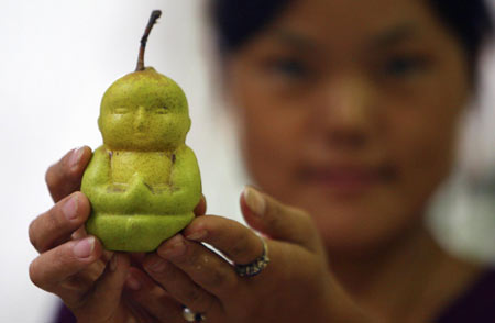 Buddha shaped pears