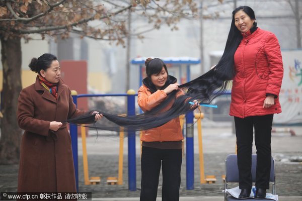 Chinese Rapunzel to go for world record