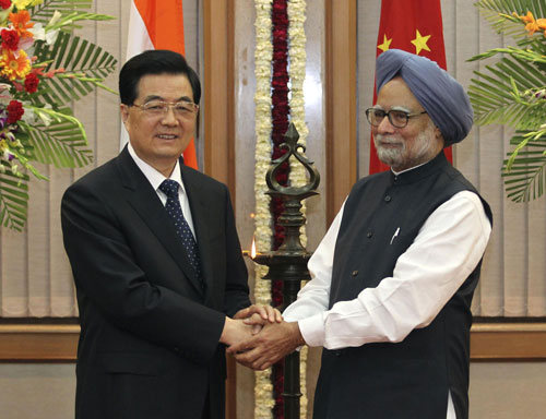 Chinese president meets Indian prime minister