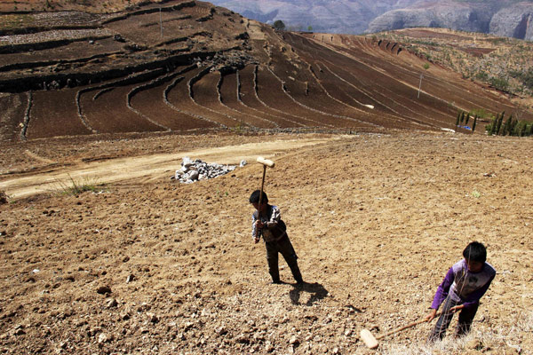 W China drought affects over 1 million