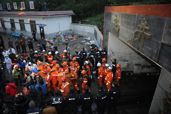 3 rescued from flooded coal mine in SW China