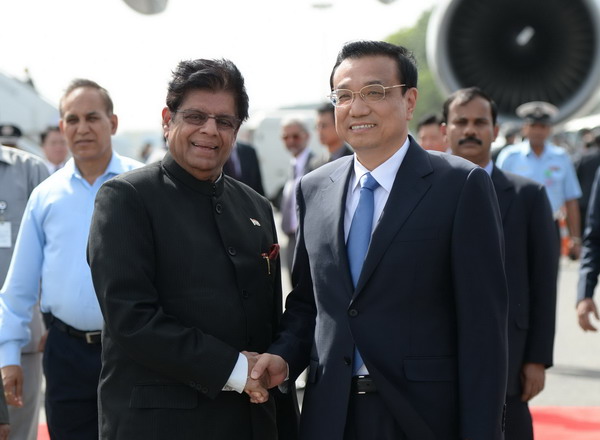 Chinese premier arrives in New Delhi for official visit