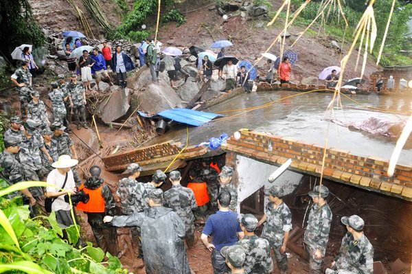 Rainstorms affect 508,000 in SW China