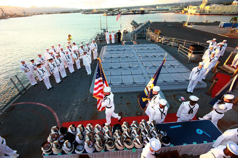 Chinese fleet visits Pearl Harbor in Hawaii