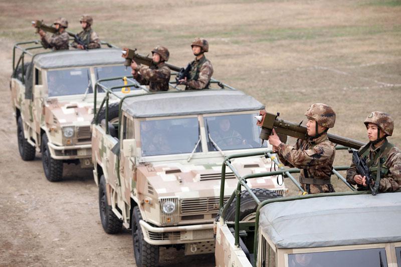 Military drill in SW China