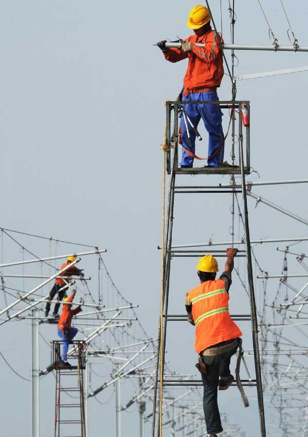 Hangzhou-Changsha high-speed railway under construction